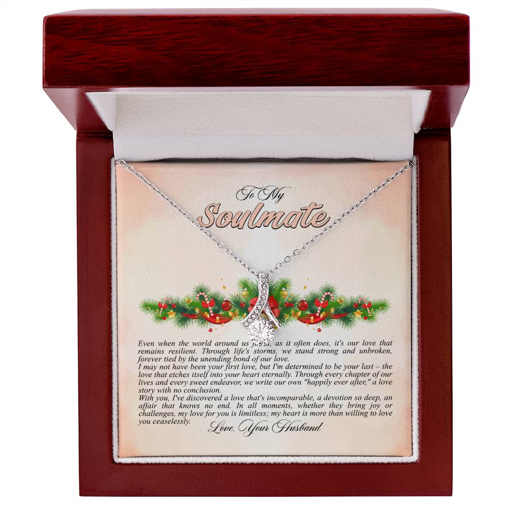 4009a Alluring Beauty Necklace, Gift to my Soulmate with Message Card