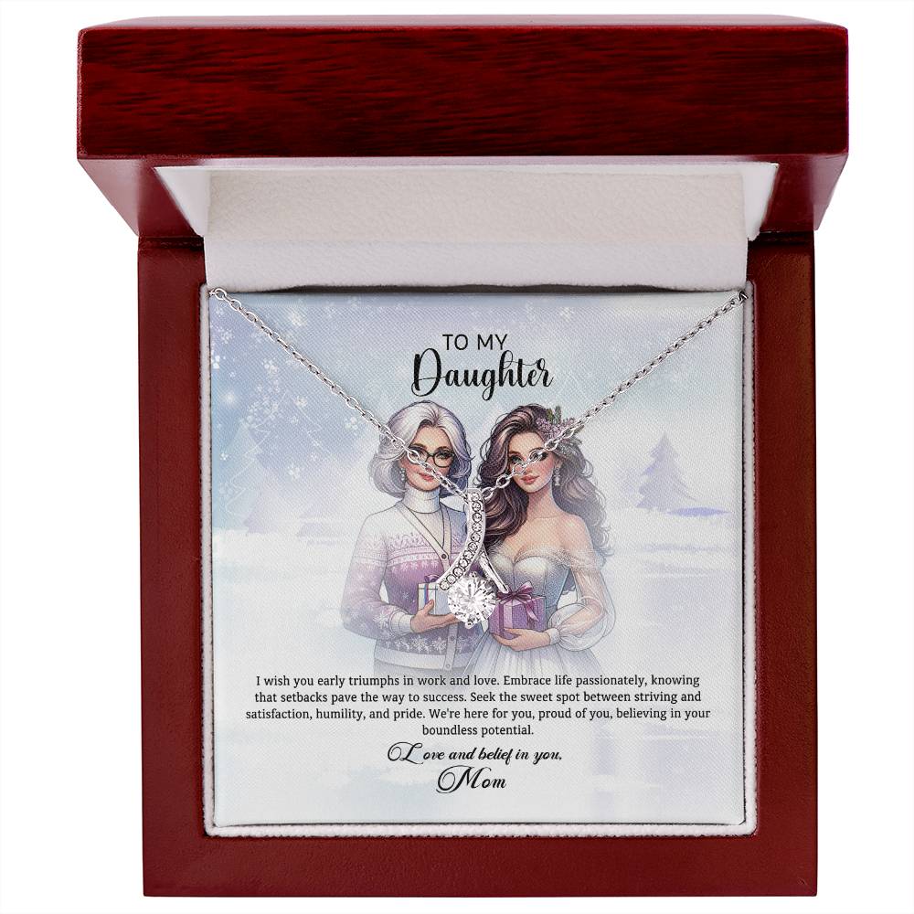 95311c Alluring Beauty Necklace, Gift to My Daughter with Beautiful Message Card