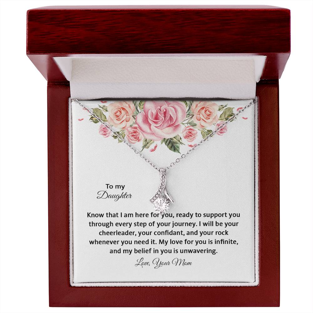 4031e Alluring Beauty Necklace, Gift to My Daughter with Beautiful Message Card