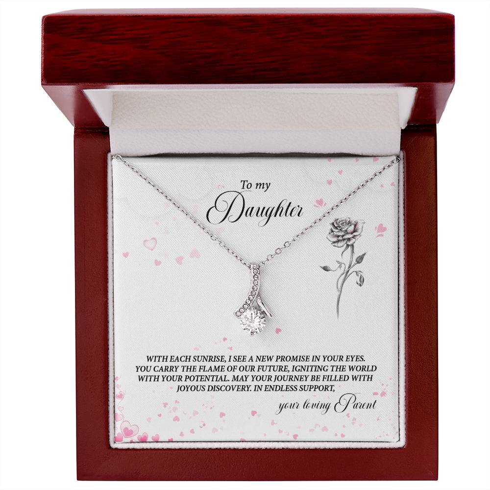 4037a Alluring Beauty Necklace, Gift to My Daughter with Beautiful Message Card