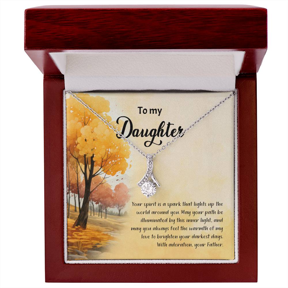 4041a Alluring Beauty Necklace, Gift to My Daughter with Beautiful Message Card