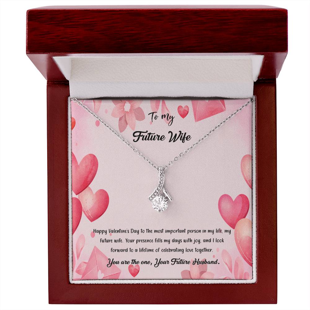 valentine-37d Alluring Beauty Necklace, Gift to my Future Wife with Beautiful Message Card