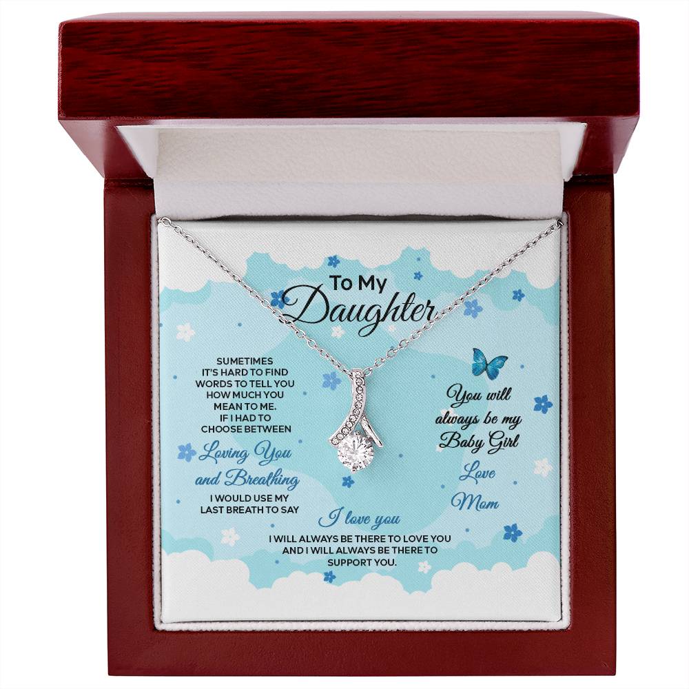 4019a Alluring Beauty Necklace, Gift to My Daughter with Beautiful Message Card