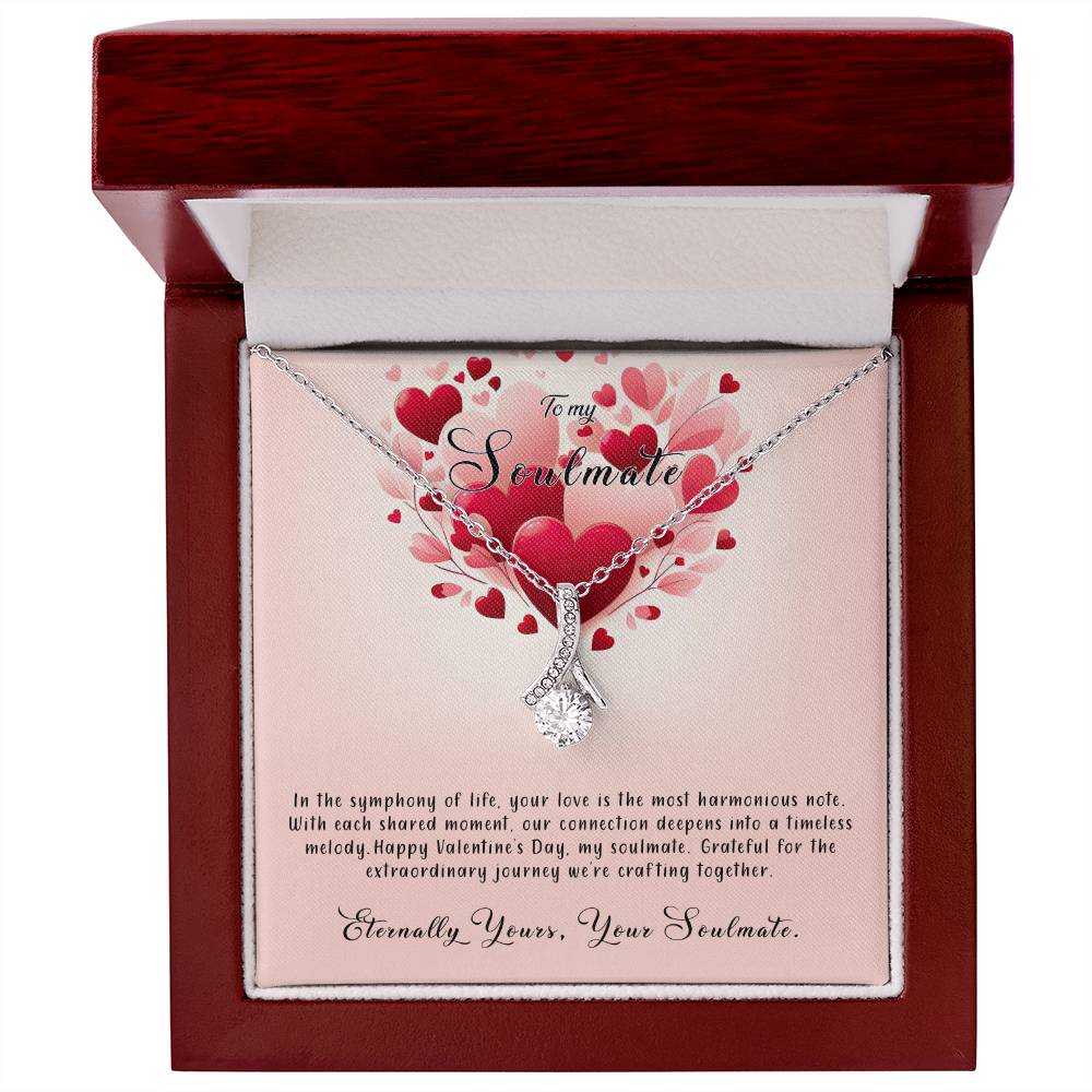 Valentine-st8b Alluring Beauty Necklace, Gift to my Soulmate with Message Card