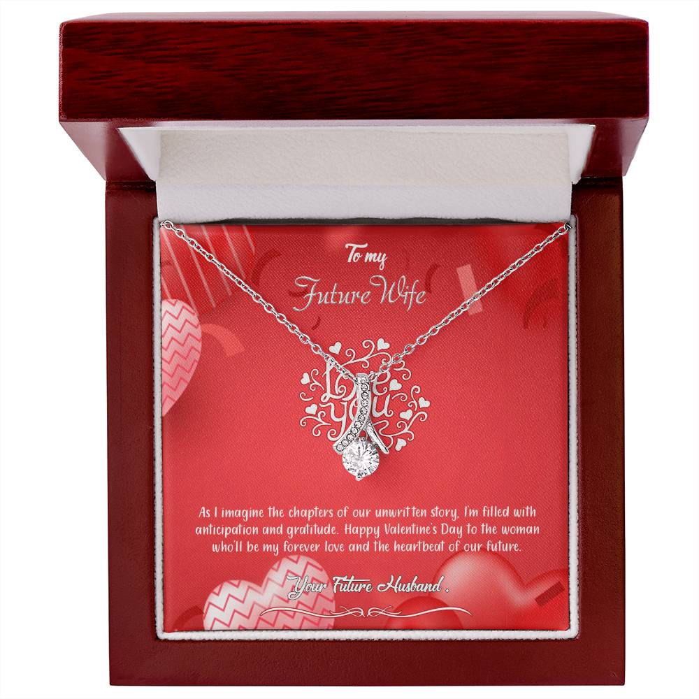 valentine-4d Alluring Beauty Necklace, Gift to my Future Wife with Beautiful Message Card