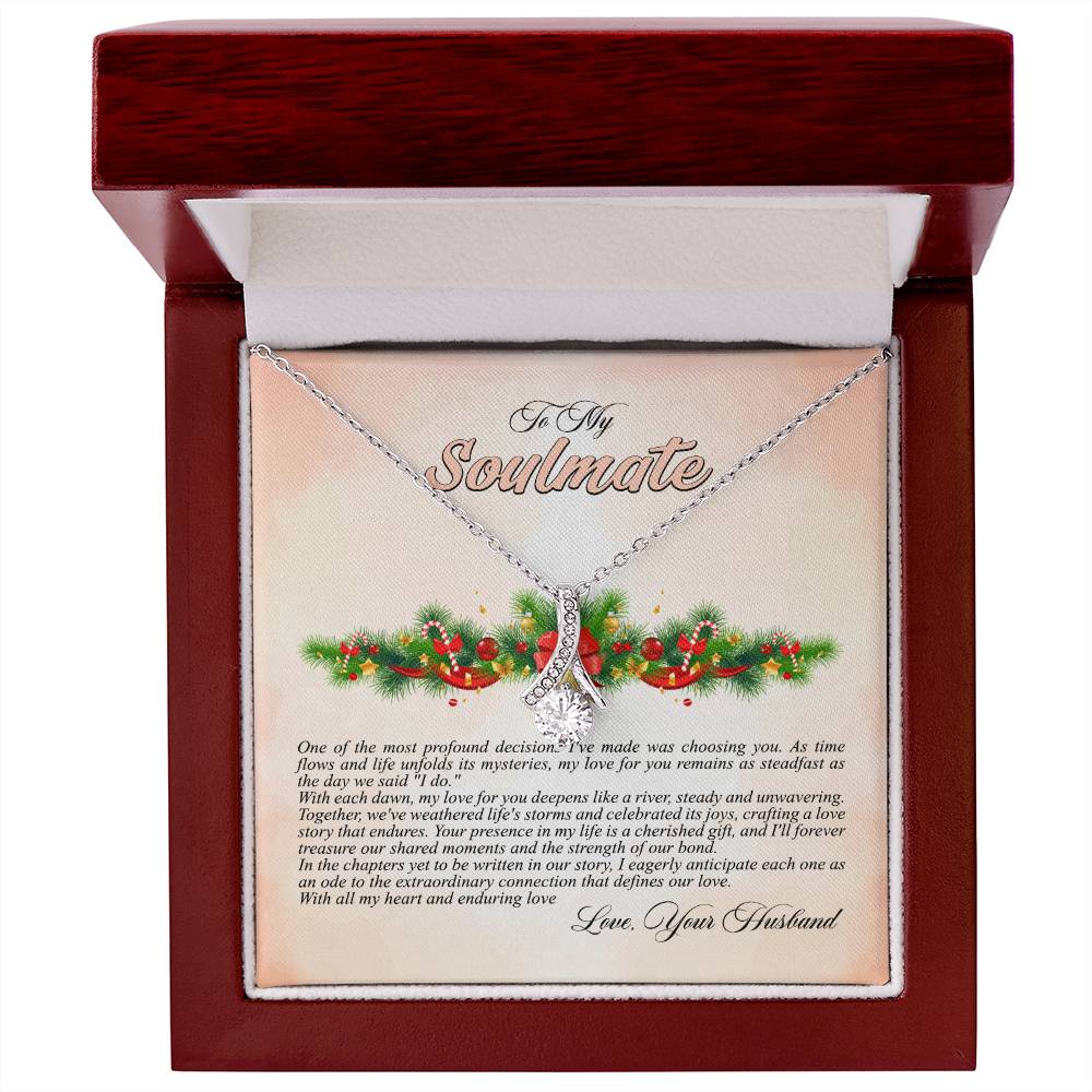 4009c Alluring Beauty Necklace, Gift to my Soulmate with Message Card