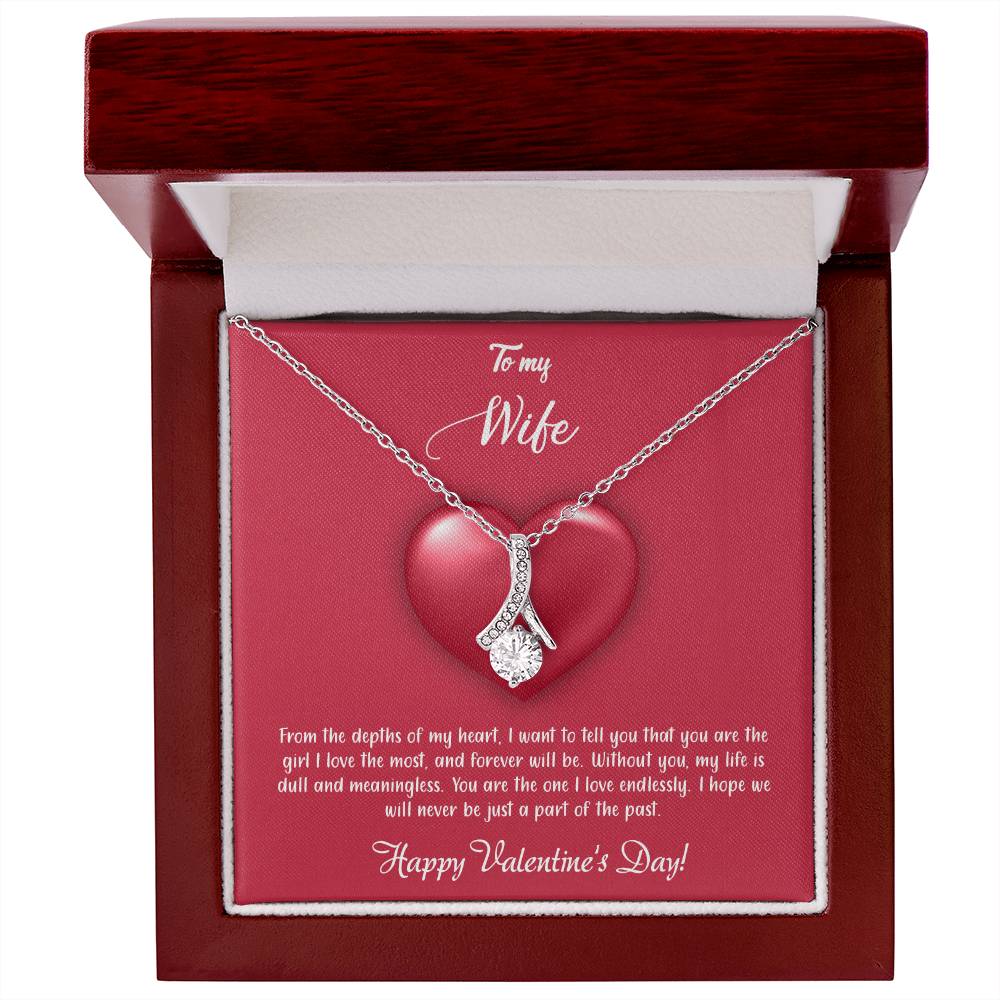 valentine-35a Alluring Beauty Necklace, Gift to my Wife with Beautiful Message Card