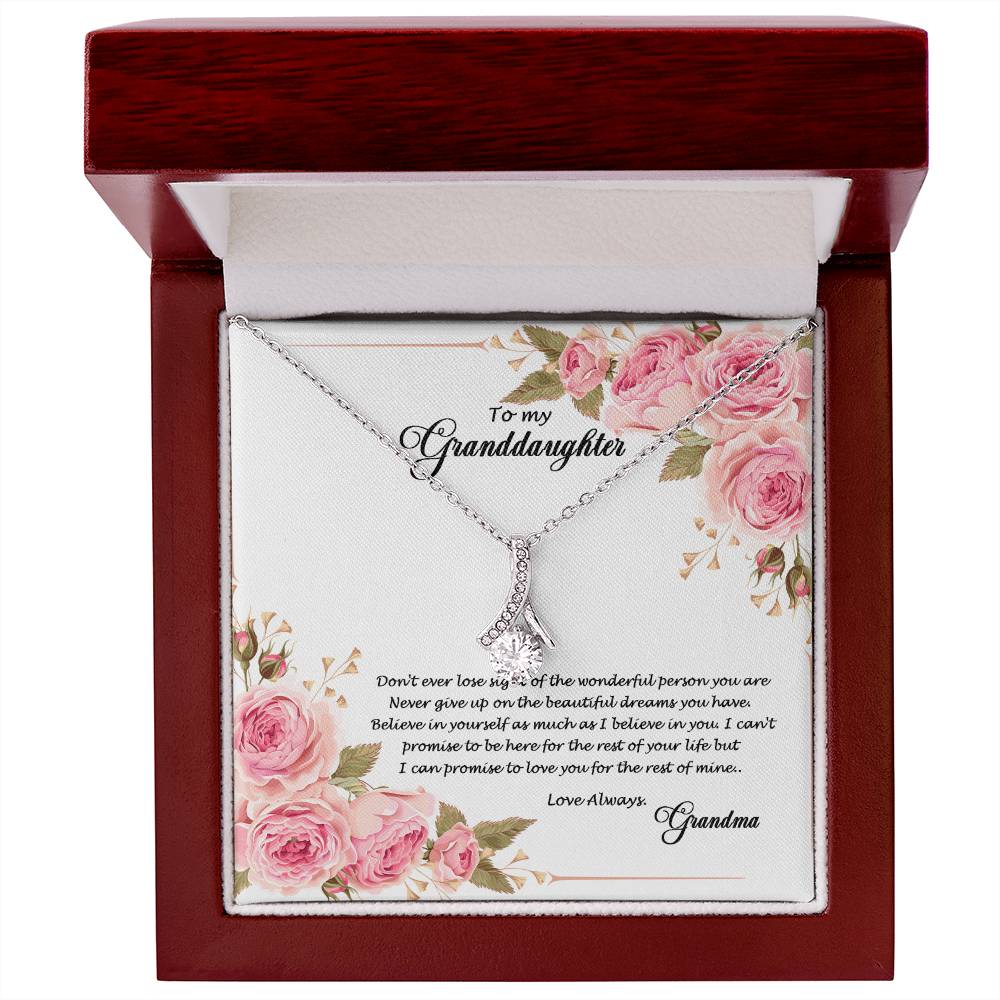 4034 (a) Alluring Beauty Necklace, Gift to my Granddaughter with Beautiful Message Card