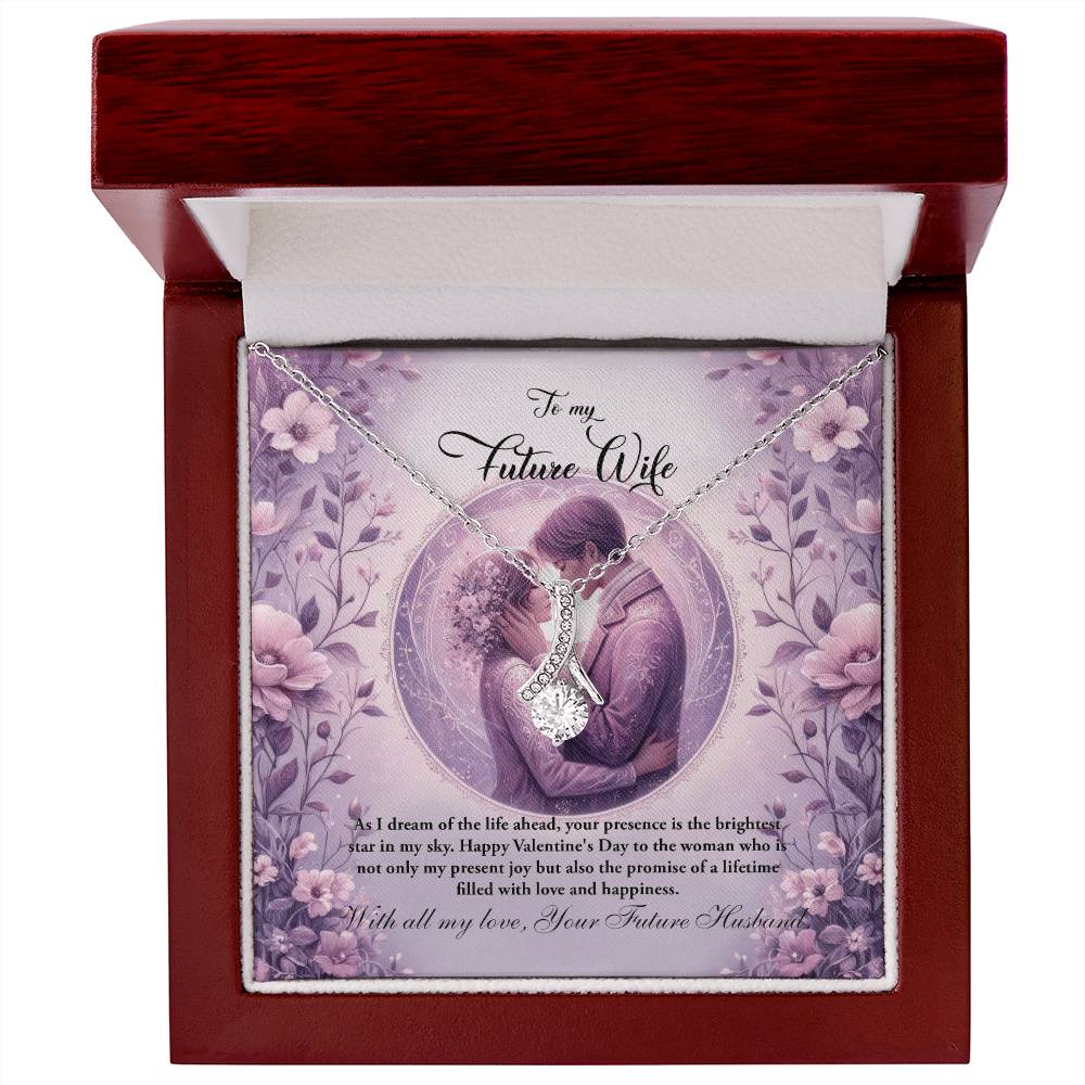 Valentine-st26d Alluring Beauty Necklace, Gift to my Future Wife with Beautiful Message Card