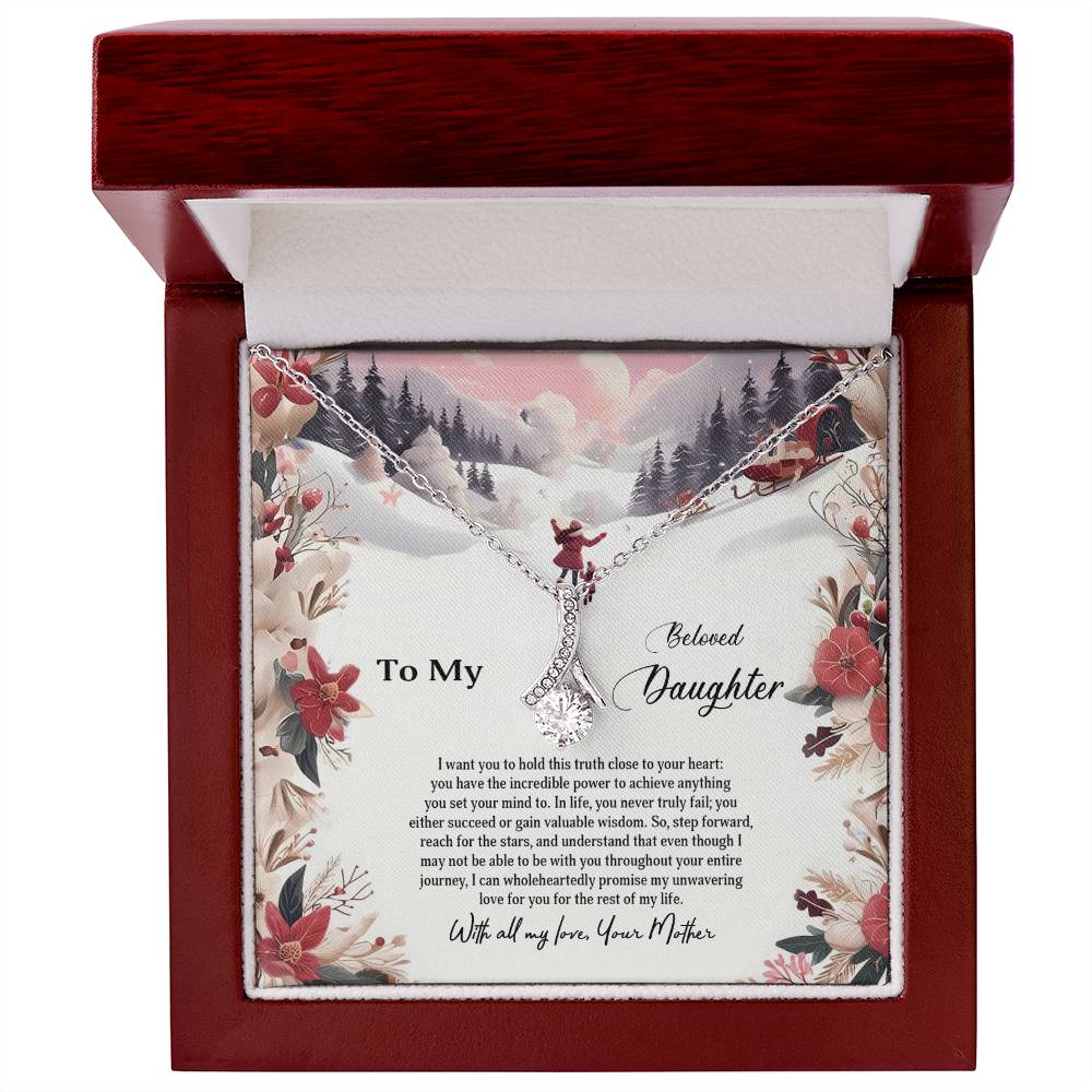 4023c Alluring Beauty Necklace, Gift to My Daughter with Beautiful Message Card