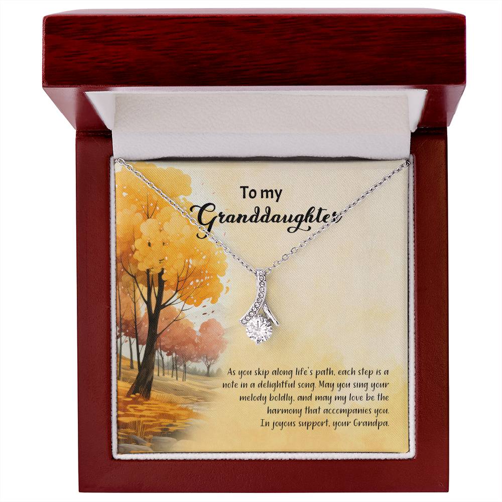 4041d Alluring Beauty Necklace, Gift to my Granddaughter with Beautiful Message Card