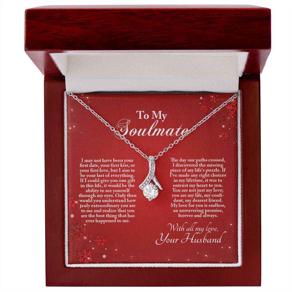 4005b Alluring Beauty Necklace, Gift to my Soulmate with Message Card