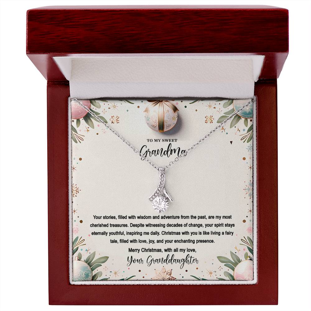 4048(c) Alluring Beauty Necklace, Gift to my Grandma with Beautiful Message Card