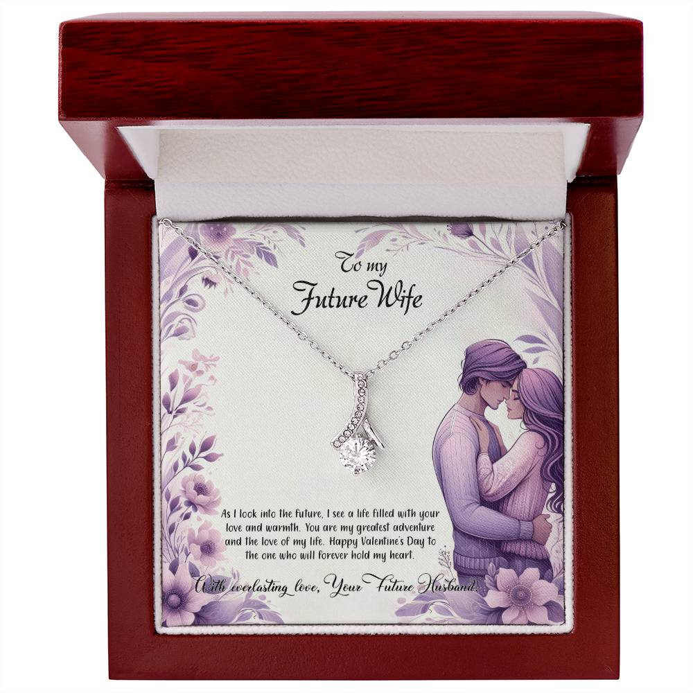 Valentine-st25d Alluring Beauty Necklace, Gift to my Future Wife with Beautiful Message Card