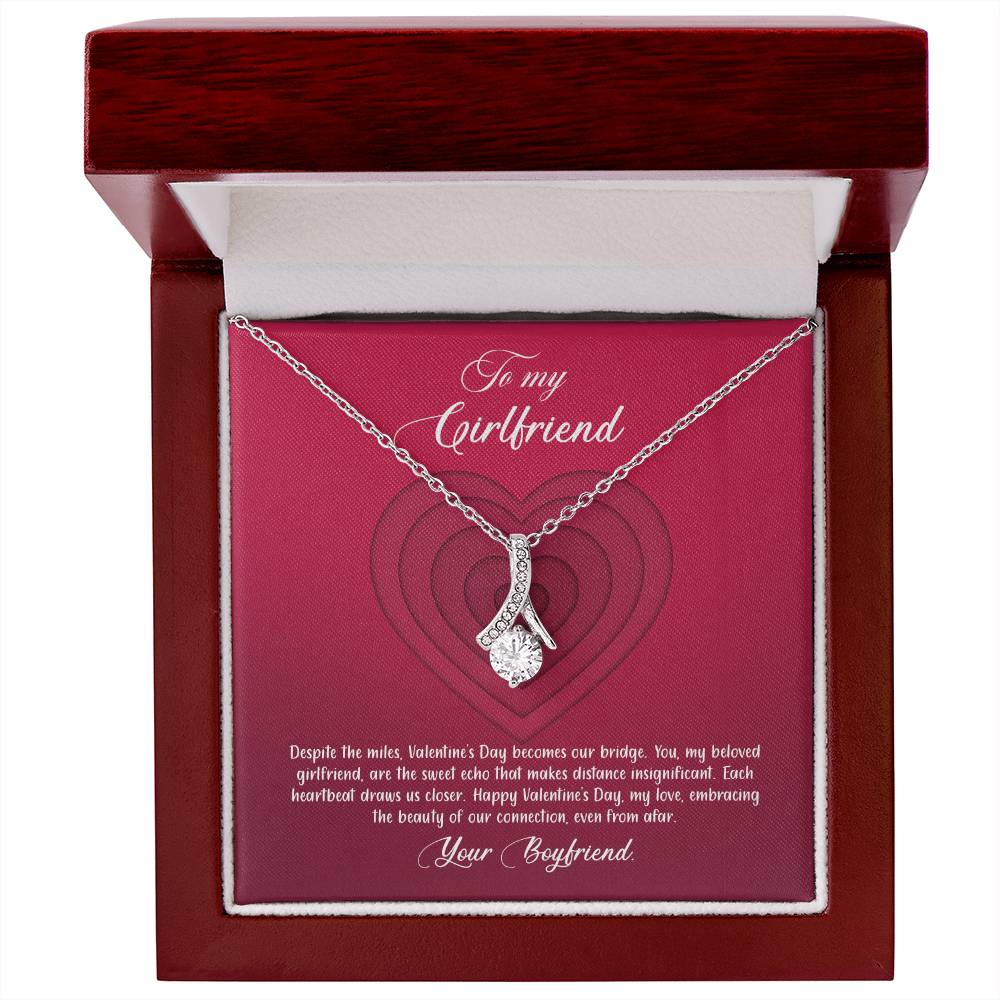 valentine-9c Alluring Beauty Necklace, Gift to my Girlfriend with Beautiful Message Card