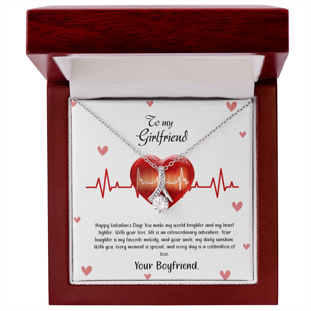 valentine-33c Alluring Beauty Necklace, Gift to my Girlfriend with Beautiful Message Card