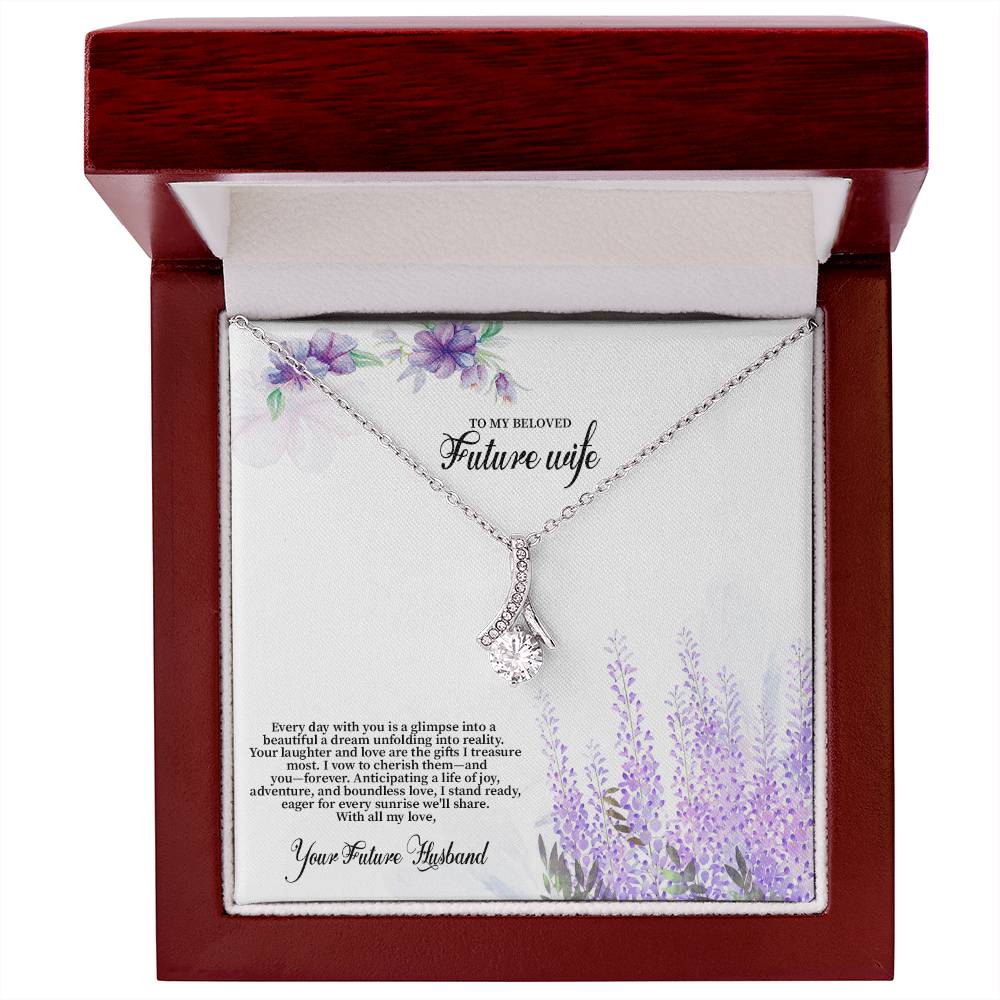 4030 (3) Alluring Beauty Necklace, Gift to my Future Wife with Beautiful Message Card