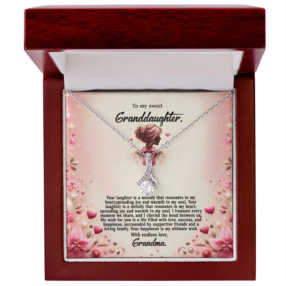 4058(b) Alluring Beauty Necklace, Gift to my Granddaughter with Beautiful Message Card