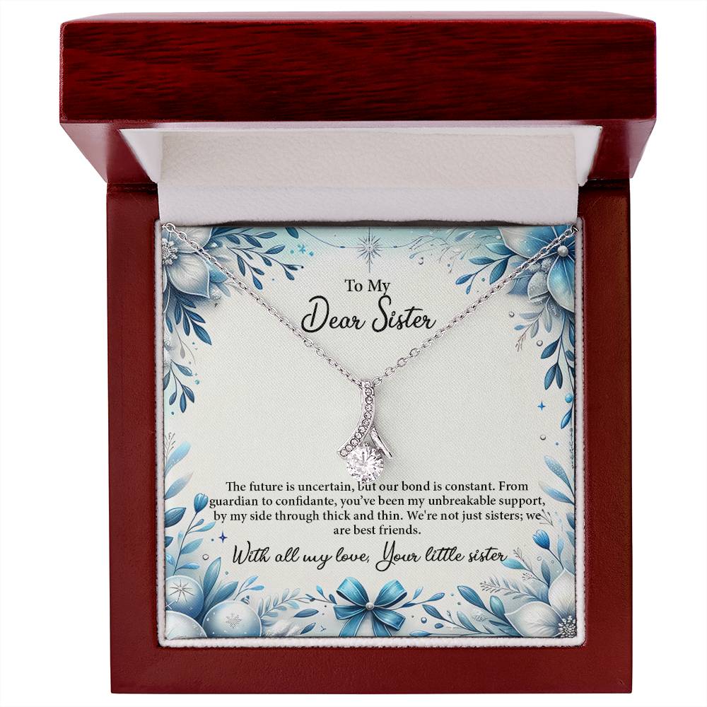 4050d Alluring Beauty Necklace, Gift to my Sister with Beautiful Message Card