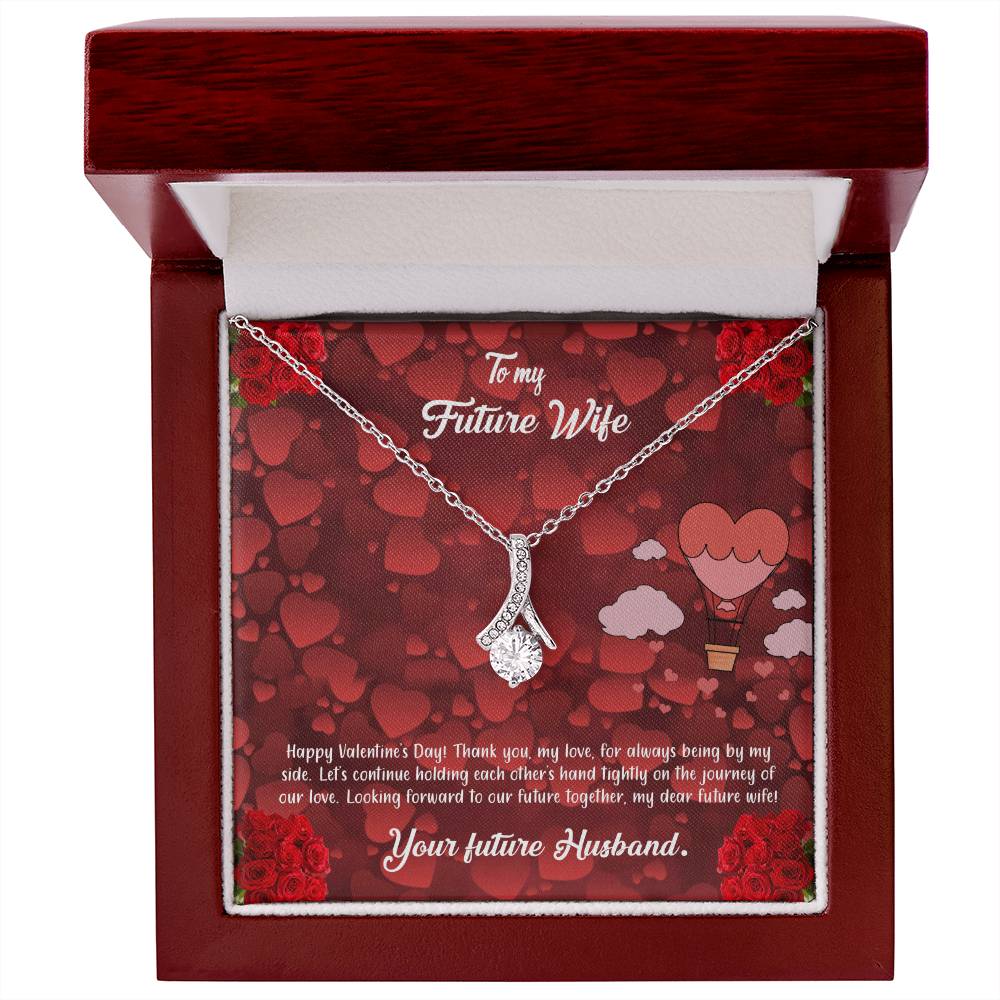 valentine-27d Alluring Beauty Necklace, Gift to my Future Wife with Beautiful Message Card