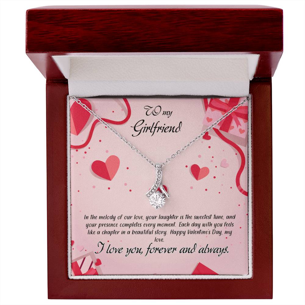 valentine-15c Alluring Beauty Necklace, Gift to my Girlfriend with Beautiful Message Card