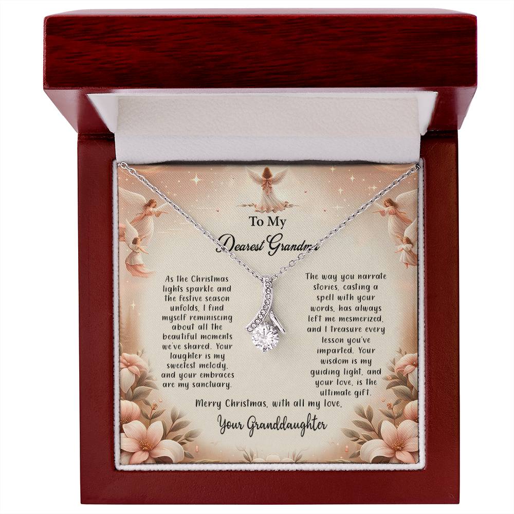 4052c Alluring Beauty Necklace, Gift to my Grandma with Beautiful Message Card