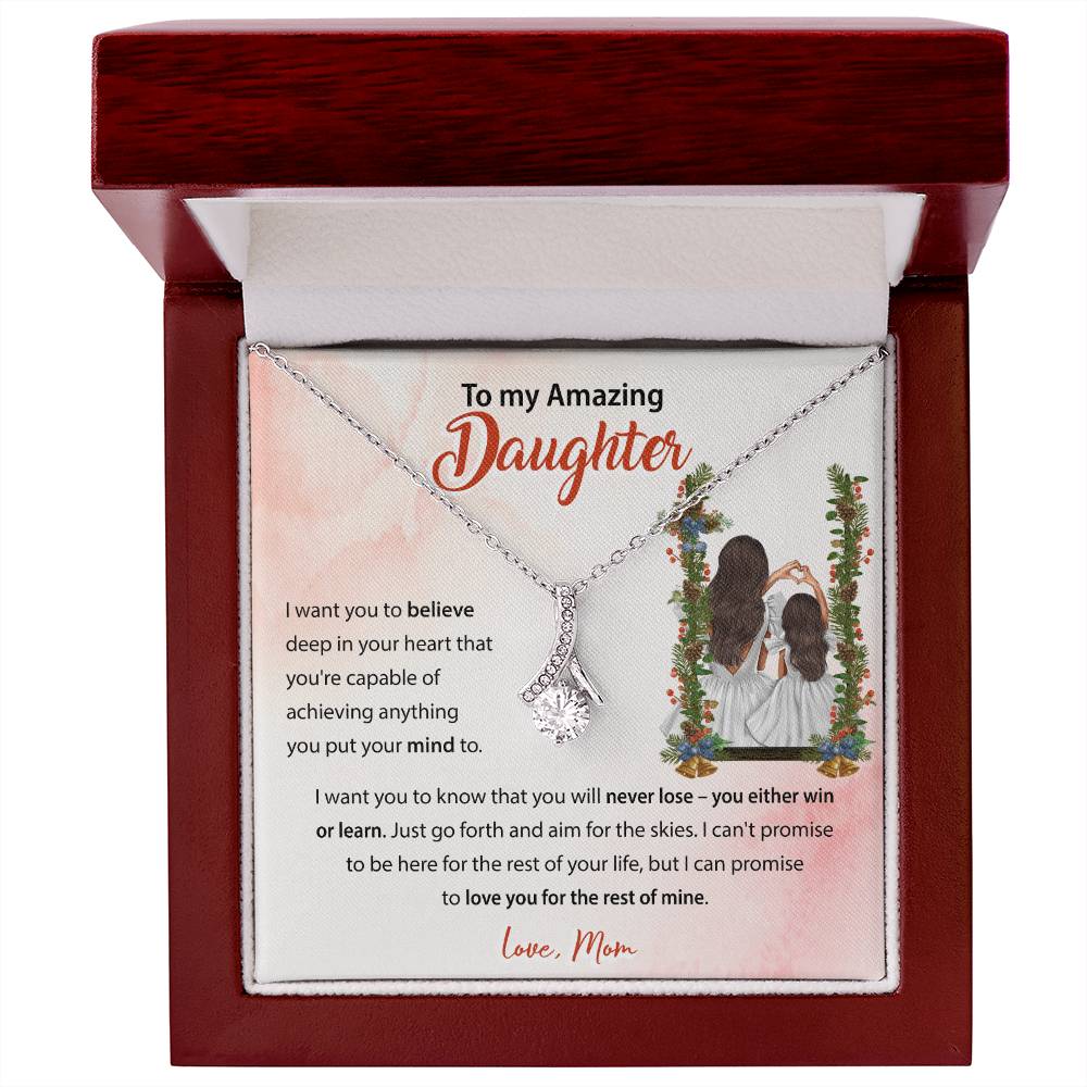 94683c Alluring Beauty Necklace, Gift to My Daughter with Beautiful Message Card