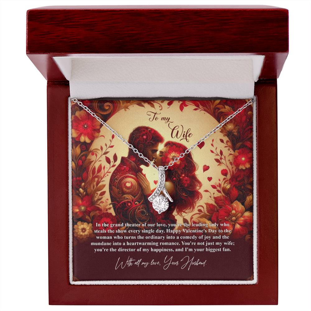 Valentine-st31a Alluring Beauty Necklace, Gift to my Wife with Beautiful Message Card