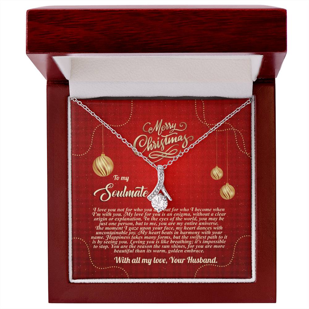 94096c Alluring Beauty Necklace, Gift to my Soulmate with Message Card