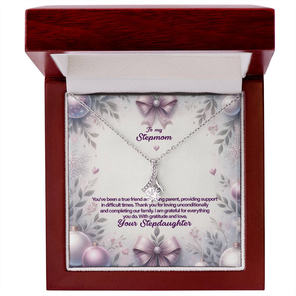 4053b Alluring Beauty Necklace, Gift to my Stepmom with Beautiful Message Card