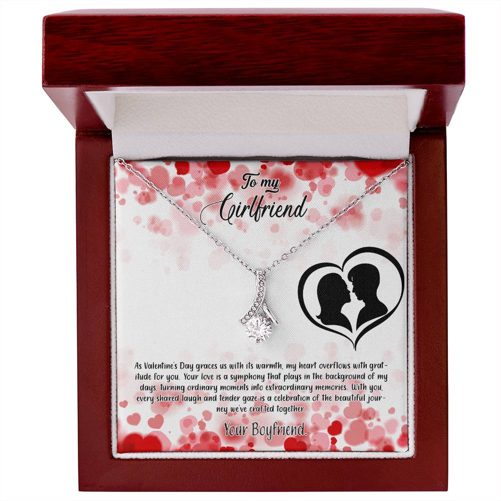 valentine-36c Alluring Beauty Necklace, Gift to my Girlfriend with Beautiful Message Card