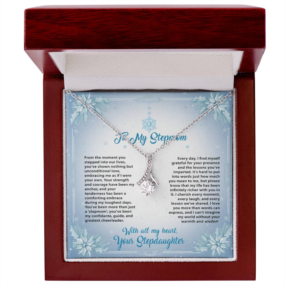 95315 a Alluring Beauty Necklace, Gift to my Stepmom with Beautiful Message Card