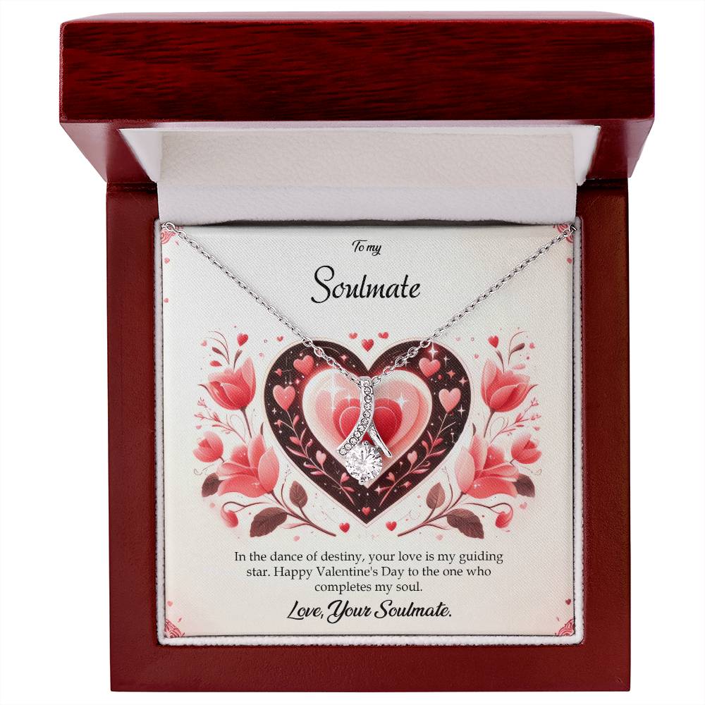 Valentine-st5b Alluring Beauty Necklace, Gift to my Soulmate with Message Card