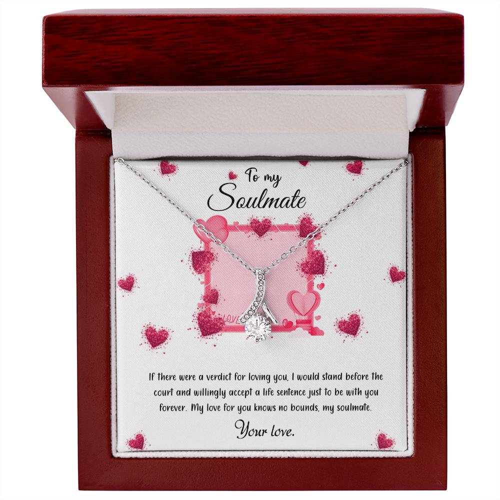 valentine-32c Alluring Beauty Necklace, Gift to my Girlfriend with Beautiful Message Card