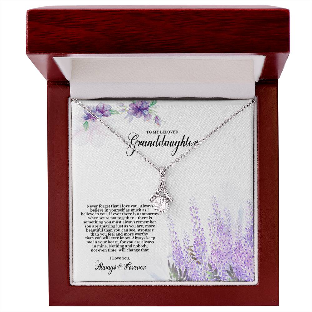 4030 (b) Alluring Beauty Necklace, Gift to my Granddaughter with Beautiful Message Card