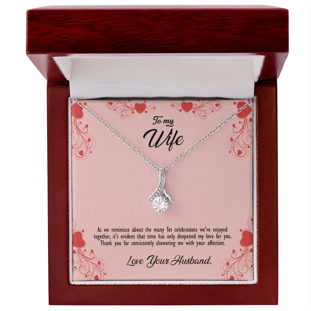 valentine-29a Alluring Beauty Necklace, Gift to my Wife with Beautiful Message Card