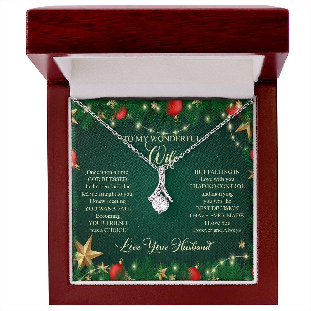 93045a Alluring Beauty Necklace,  Gift to my Wife with very nice Message Card