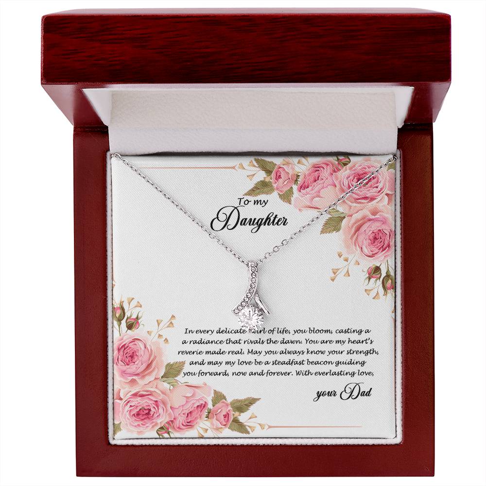 4034 (b) Alluring Beauty Necklace, Gift to My Daughter with Beautiful Message Card