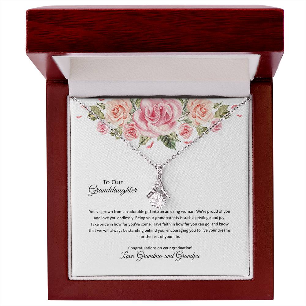 4031a Alluring Beauty Necklace, Gift to my Granddaughter with Beautiful Message Card