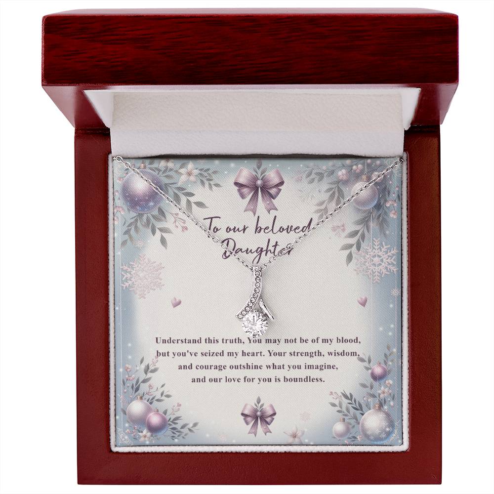 95784 a Alluring Beauty Necklace, Gift to My Daughter with Beautiful Message Card