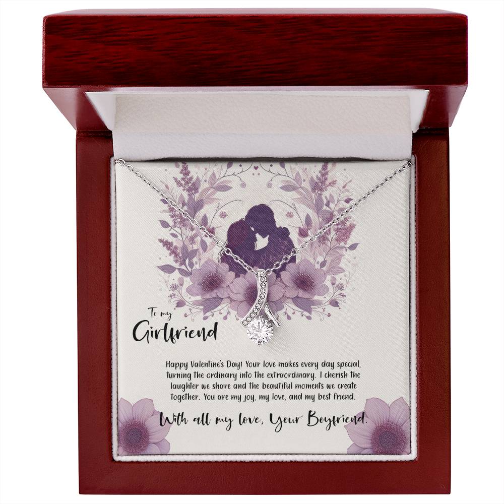 Valentine-st9c Alluring Beauty Necklace, Gift to my Girlfriend with Beautiful Message Card