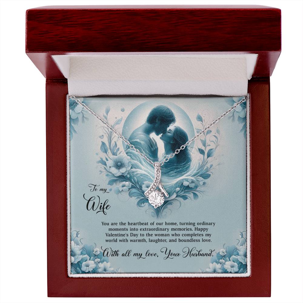 Valentine-st29a Alluring Beauty Necklace, Gift to my Wife with Beautiful Message Card