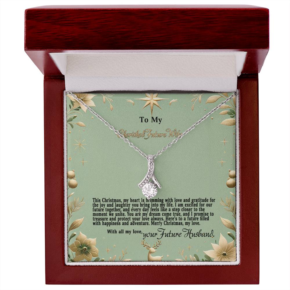 4047c Alluring Beauty Necklace, Gift to my Future Wife with Beautiful Message Card