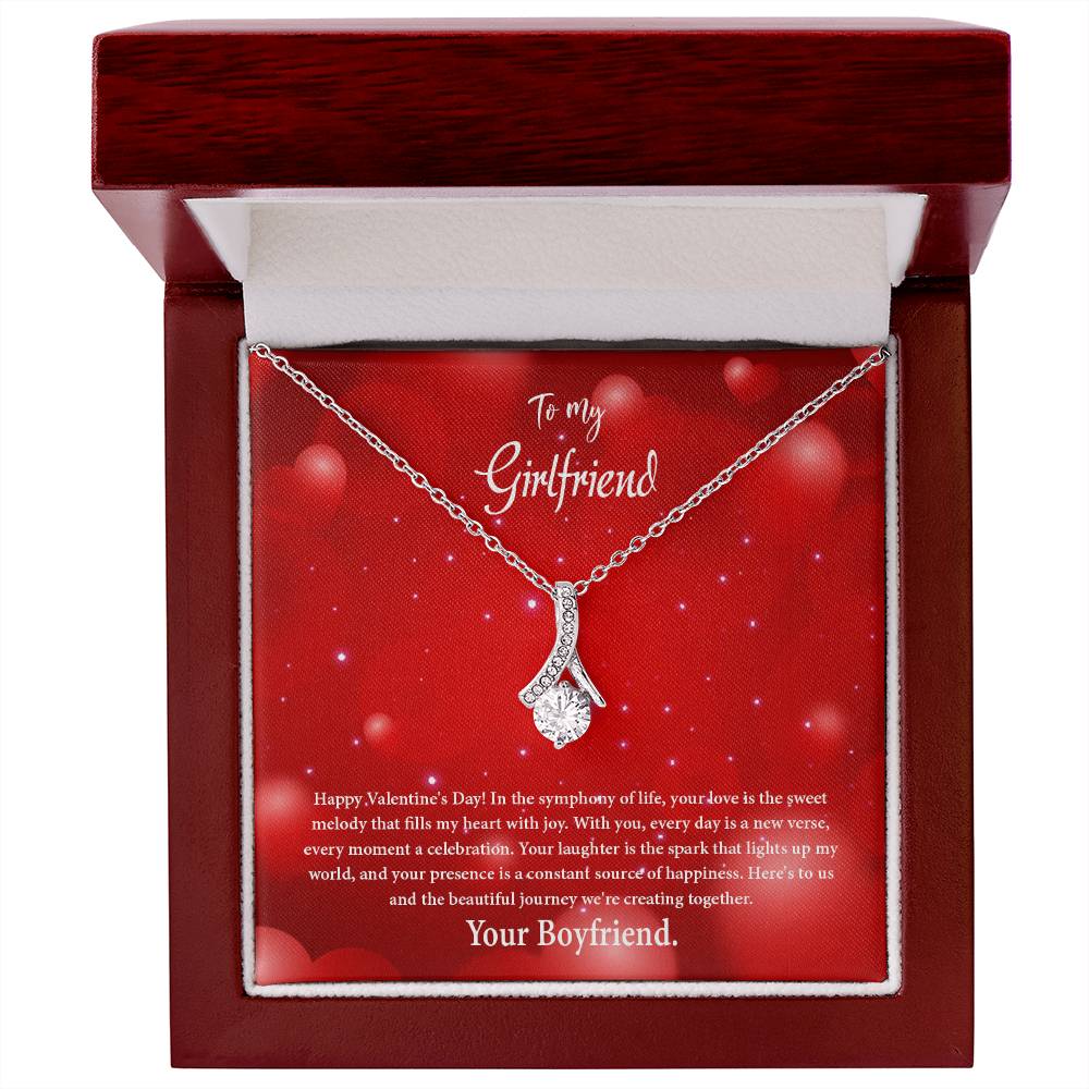 valentine-34c Alluring Beauty Necklace, Gift to my Girlfriend with Beautiful Message Card