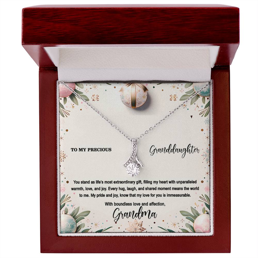 4048(b) Alluring Beauty Necklace, Gift to my Granddaughter with Beautiful Message Card