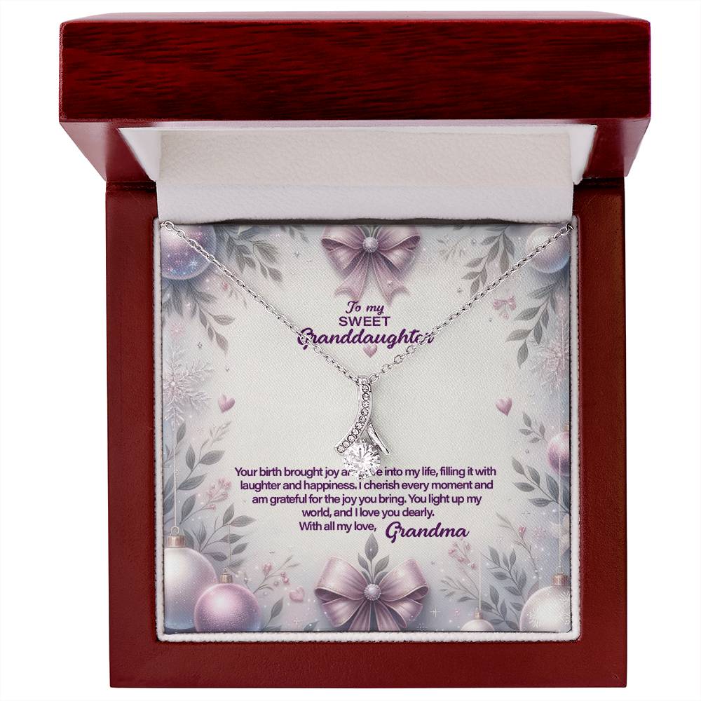 4053a Alluring Beauty Necklace, Gift to my Granddaughter with Beautiful Message Card