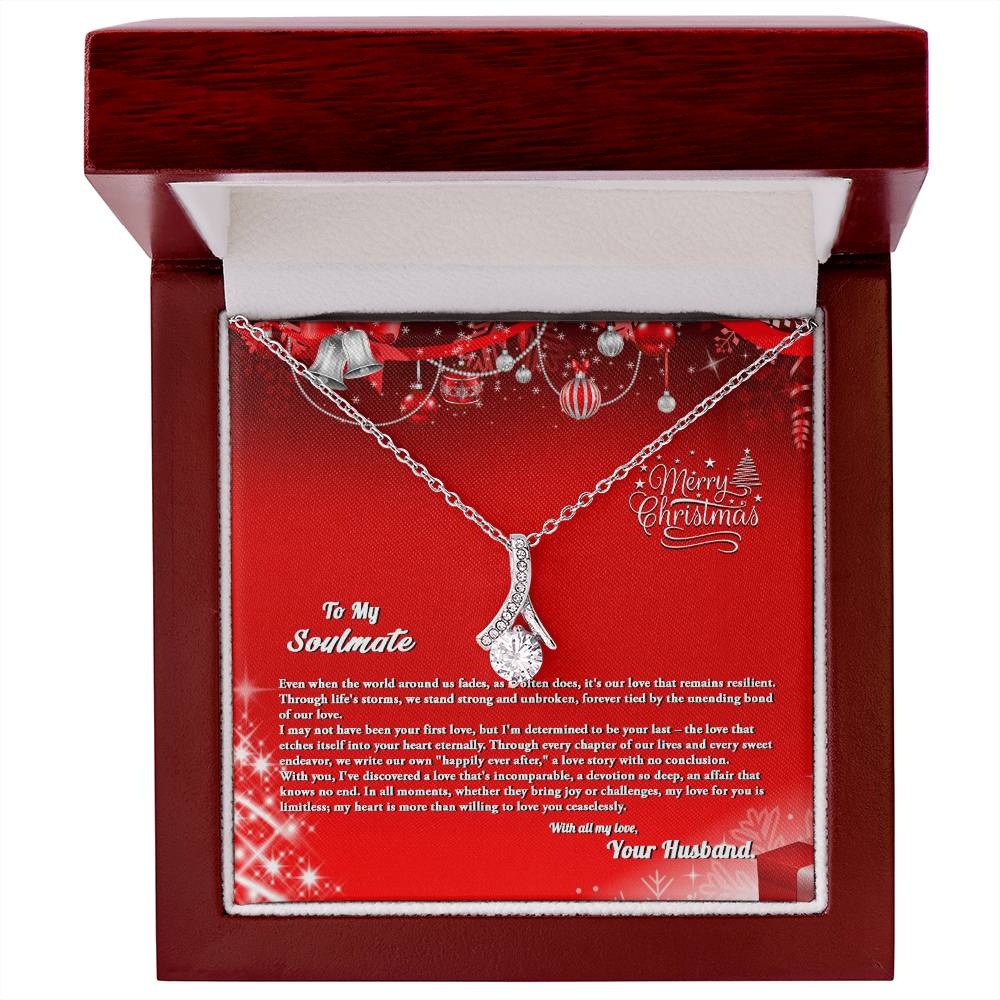 4007b Alluring Beauty Necklace, Gift to my Soulmate with Message Card