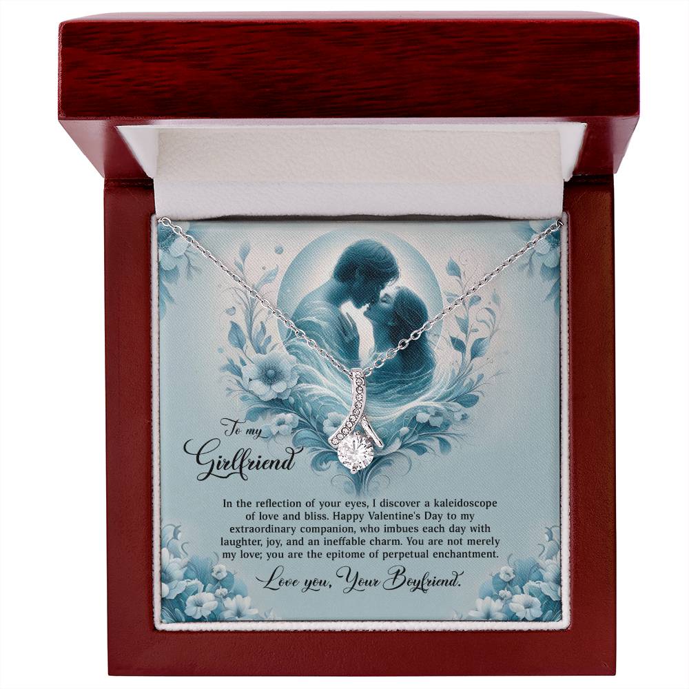 Valentine-st29c Alluring Beauty Necklace, Gift to my Girlfriend with Beautiful Message Card