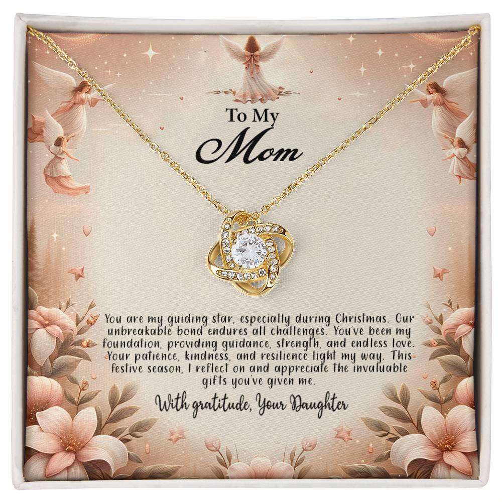 4052d Love Knot Necklace, Gift to my Mom with Beautiful Message Card
