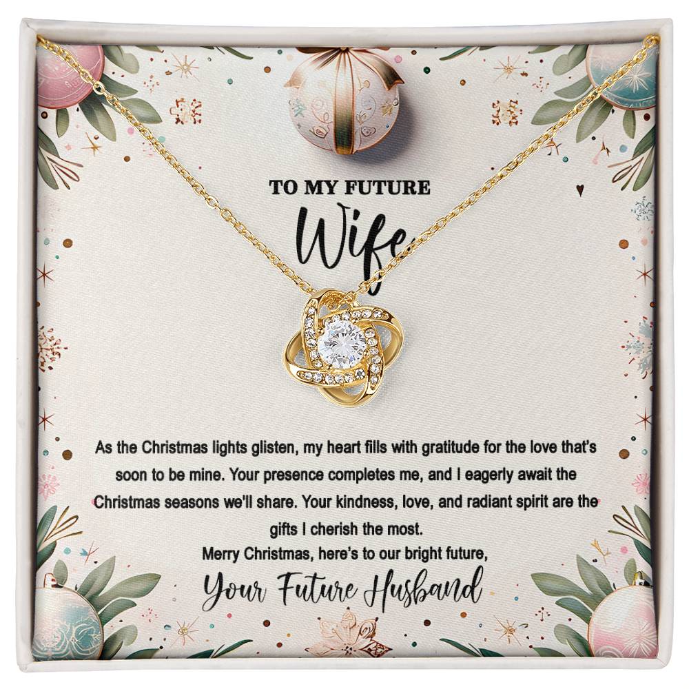 4048(d) Love Knot Necklace, Gift to my Future Wife with Beautiful Message Card